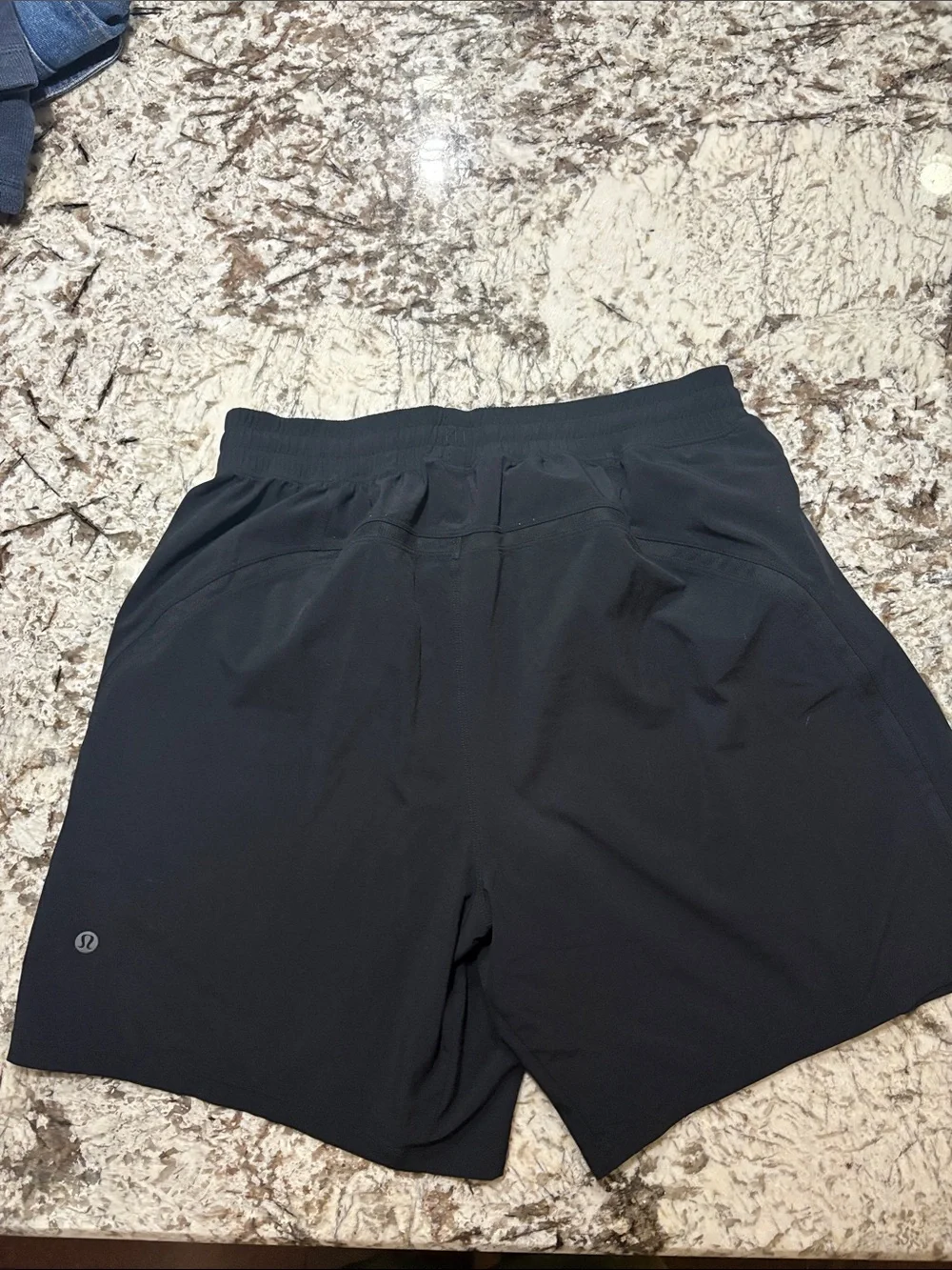 lululemon athletica Men's Black Athletic Shorts with Logo